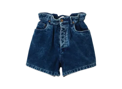 MIU MIU Women's Washed Corduroy Bermudas "Indigo Blue"