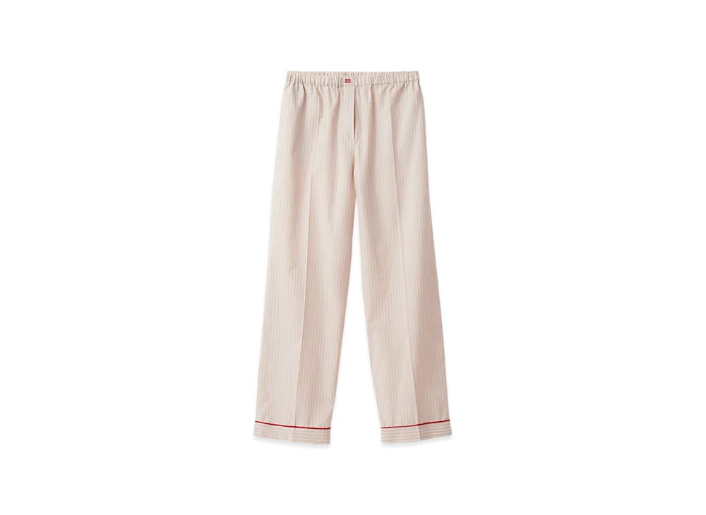 MIU MIU Women's Cotton Pajama Pants "Limestone/White"