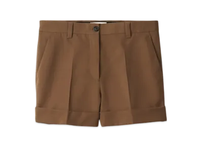 MIU MIU Women's Gabardine Bermudas "Cork Beige"