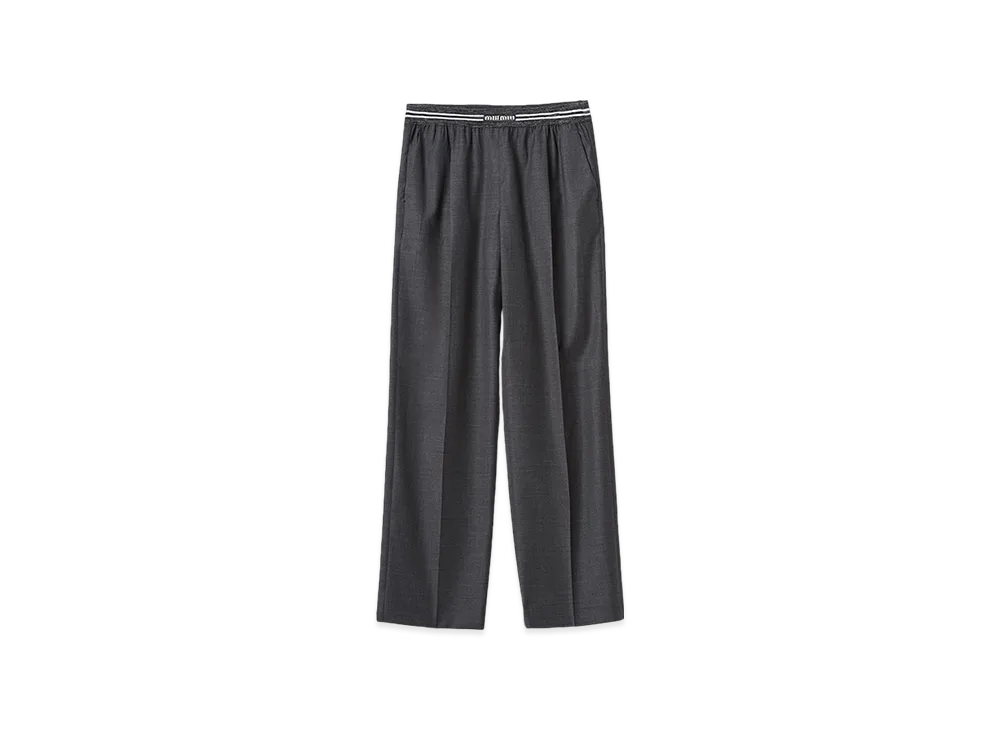 MIU MIU Women's Grisaille Pants "Slate Gray"