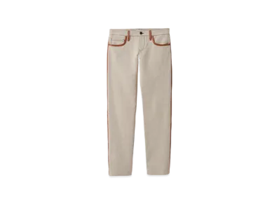 MIU MIU Canvas Pants "Beige/Cognac"
