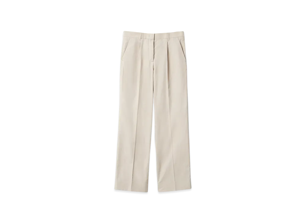MIU MIU Women's Poplin Pants "Limestone"