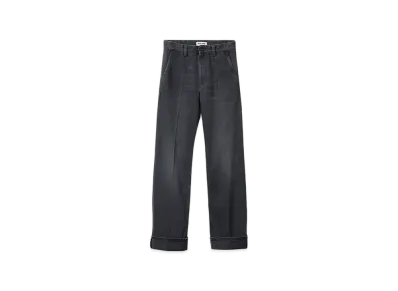 MIU MIU Women's Washed Drill Pants "Grey"