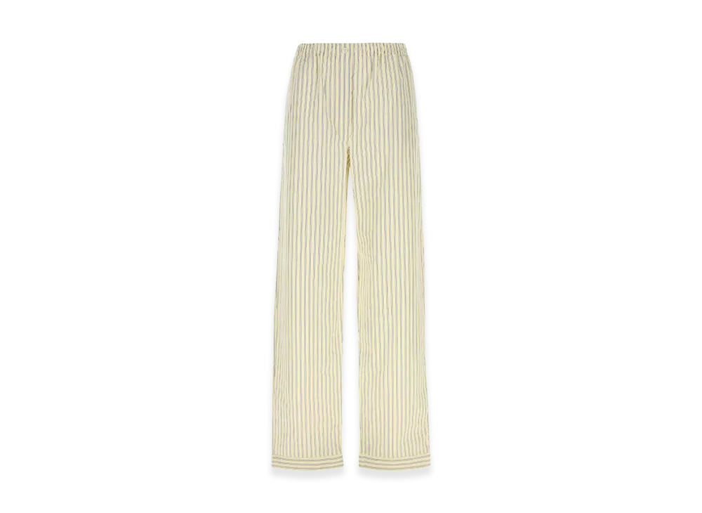 MIU MIU Women's Popeline Strie Trousers "Beige"