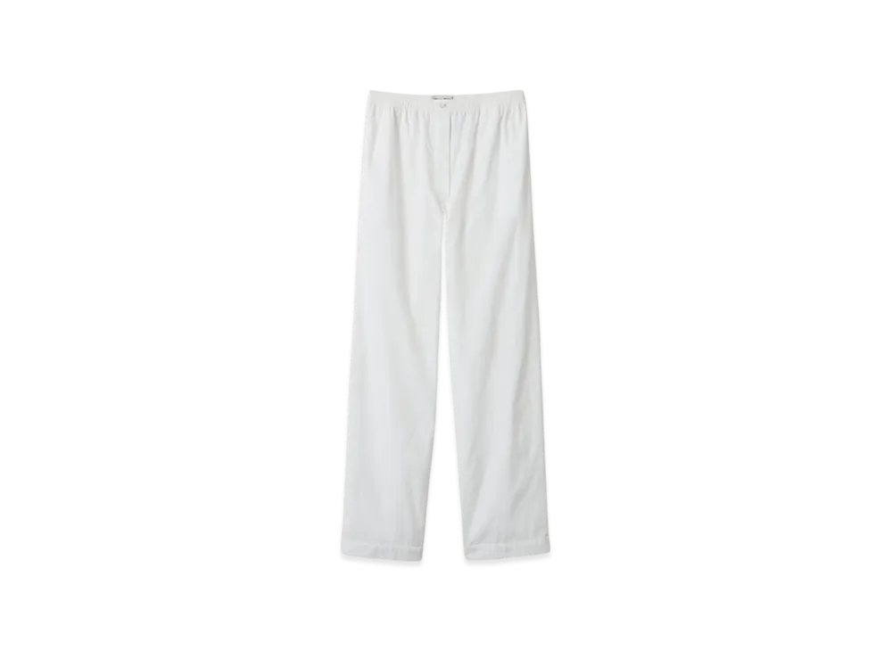 MIU MIU Women's Poplin Pajama Pants "White"