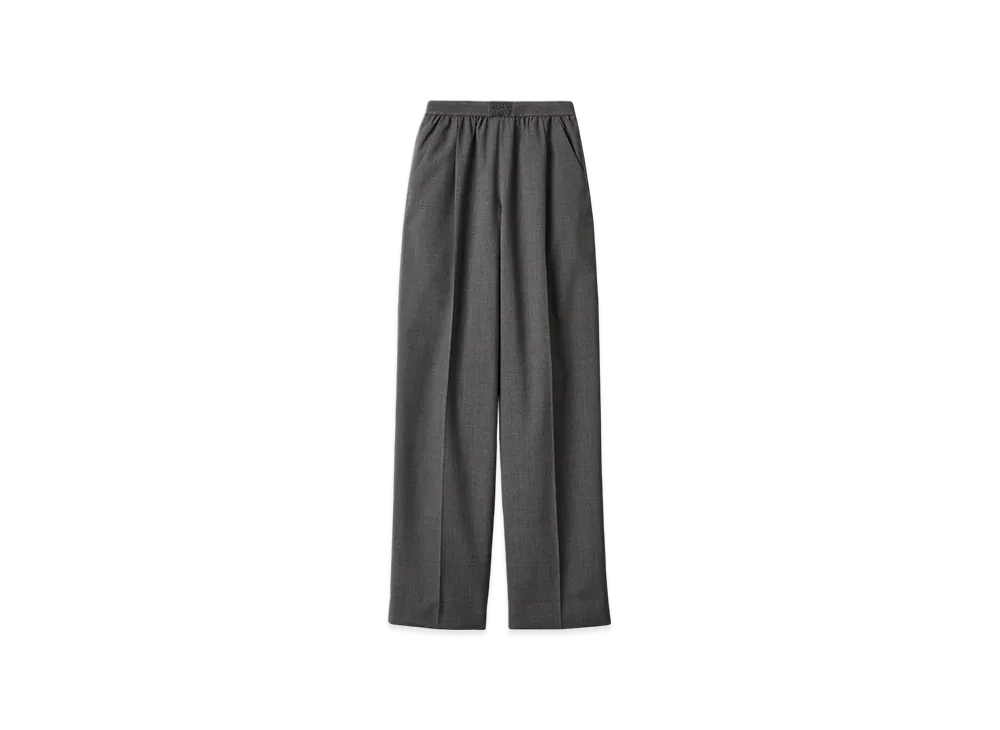 MIU MIU Women's Superfine Wool Pants "Slate Gray"