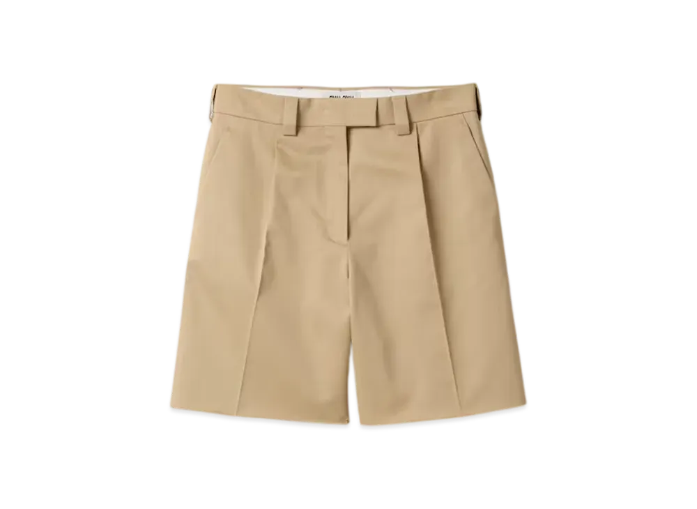 MIUMIU Women's Chino Bermudas "Beige"