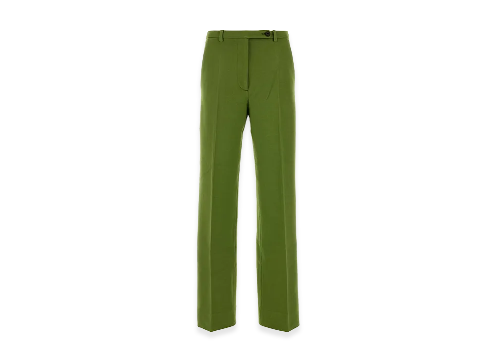 MIU MIU Women's Stretch Viscose Blend Pant "Green"