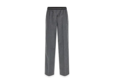 MIU MIU Women's Velour Wool Pants "Gray"