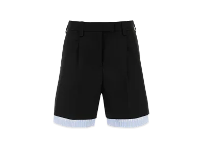 MIU MIU Women's Cotton Bermuda Shorts "Black"