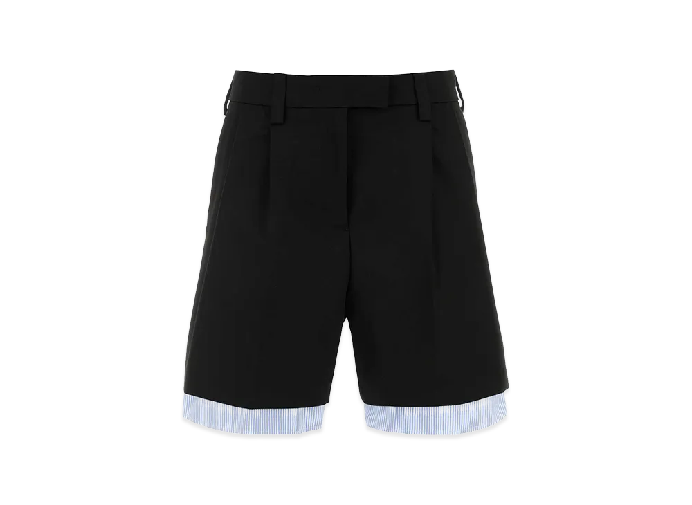 MIU MIU Women's Cotton Bermuda Shorts "Black"