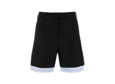 MIU MIU Women's Cotton Bermuda Shorts "Black"