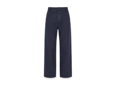 MIU MIU Women's Gabardine Pant "Gray/Navy Blue"