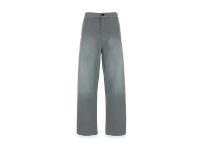 MIU MIU Women's Cotton Chinos Trousers "Gray"