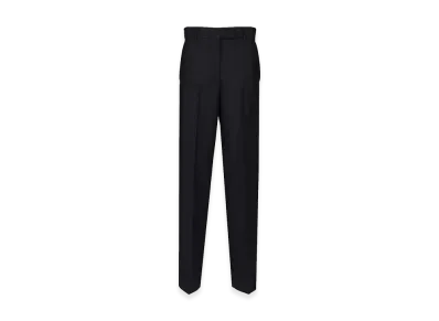 MIU MIU Women's Kid Mohair Trousers Wide Leg "Dark Blue"