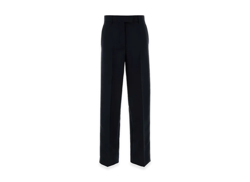 MIU MIU Women's Kid Mohair Trousers Wide Leg "Blue"
