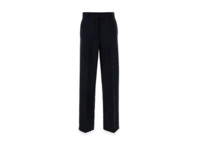 MIU MIU Women's Kid Mohair Trousers Wide Leg "Blue"