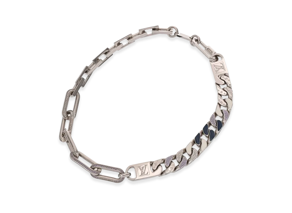 ルイヴィトン コリエ ミックスチェーン リンクス ネックレス "シルバー" MP2461