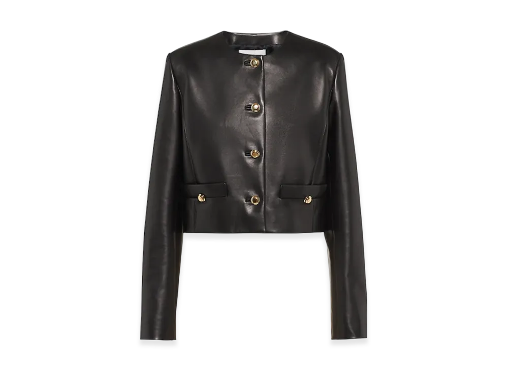 MIU MIU Women's Nappa Leather Jacket "Black"