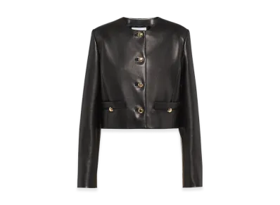 MIU MIU Women's Nappa Leather Jacket "Black"