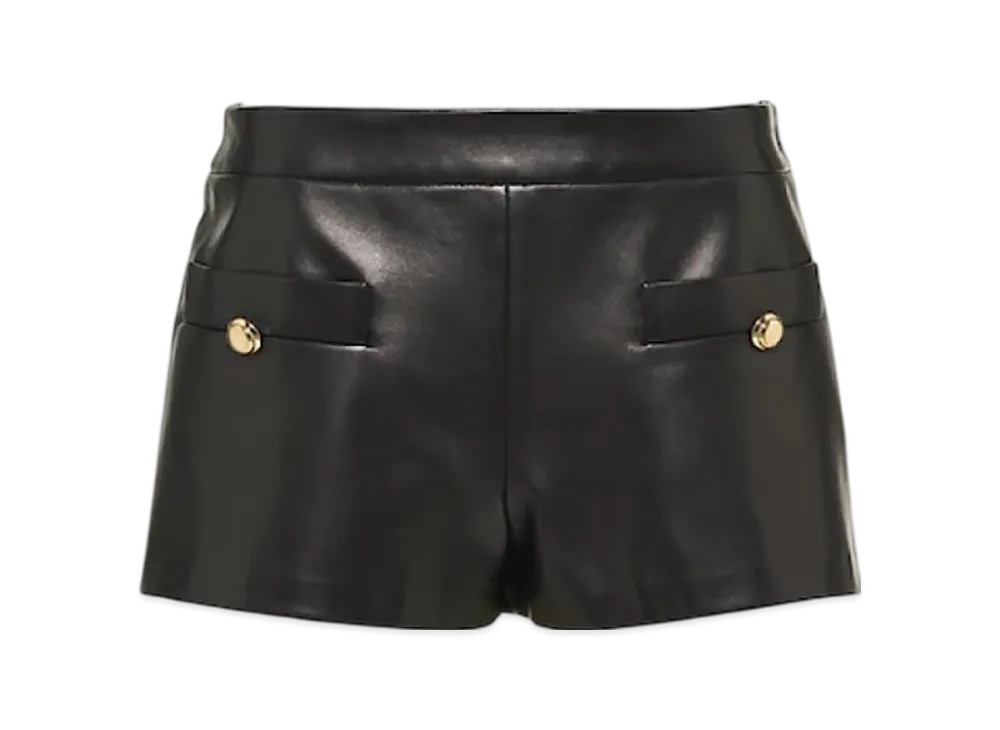 MIU MIU Women's Nappa Leather Shorts "Black"