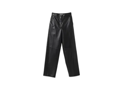 MIU MIU Women's Nappa Leather Pants "Black"