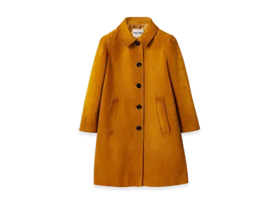 MIU MIU Women's Suede Coat "Whiskey"
