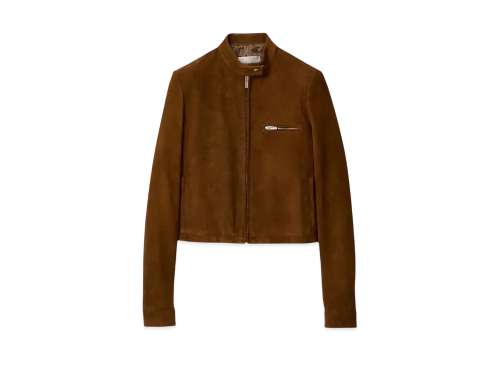 MIUMIU Women's Suede Jacket "Olive"