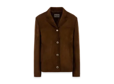 MIU MIU Women's Suede Jacket "Brown"