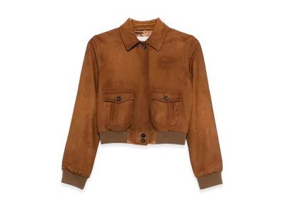 MIU MIU Women's Leather Jacket "Camel"