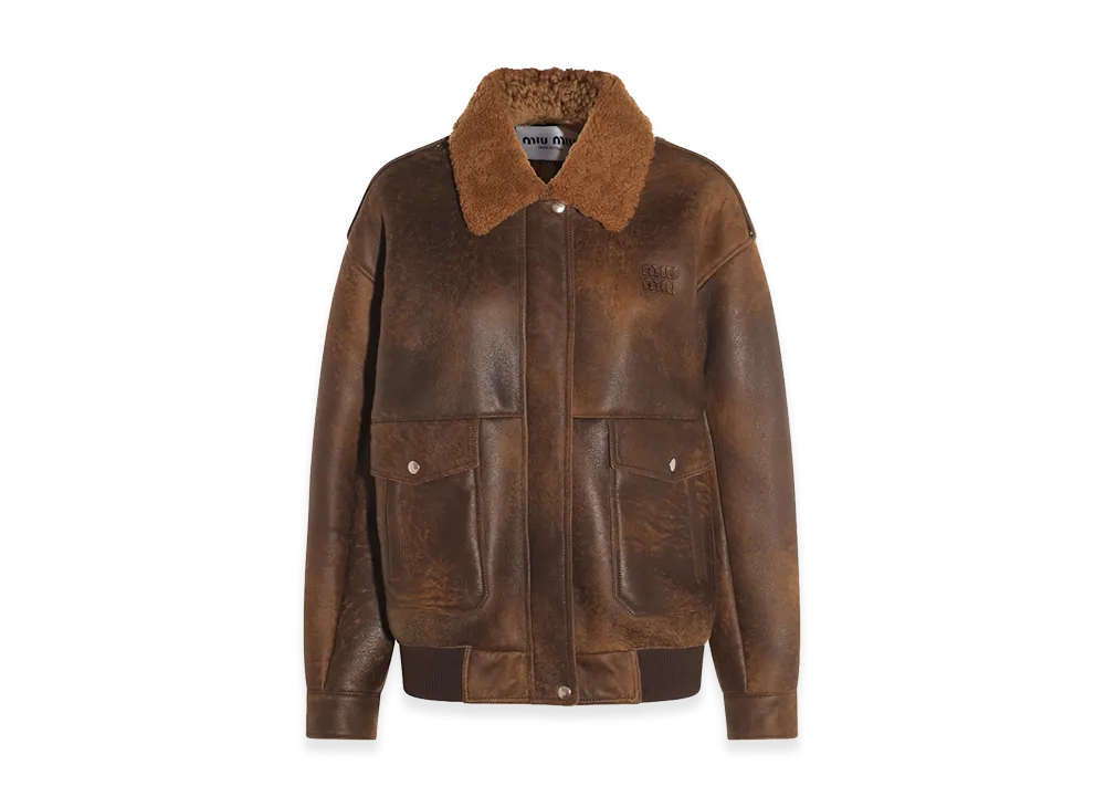 MIU MIU Women's Jackets "Brown"