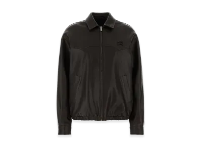MIU MIU Women's Leather Jacket "Dark Brown"