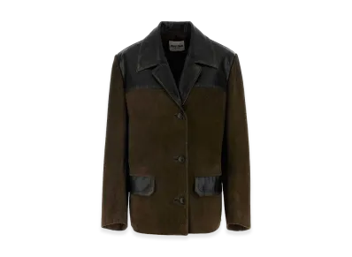 MIU MIU Women's Suede Jacket "Green"