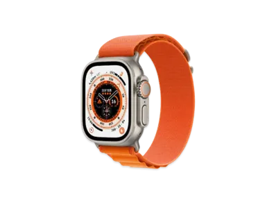 Apple Watch Ultra (GPS + Cellular Model) 49mm Titanium Case Orange Alpine Loop L "Orange" MQFM3JA