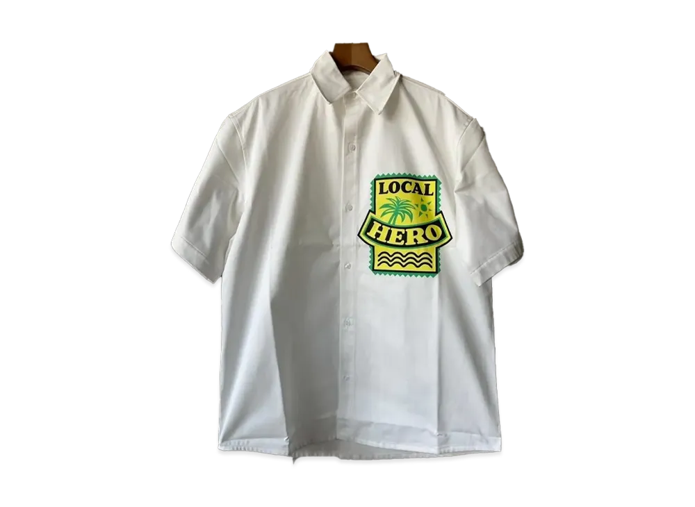 MARTINE ROSE Local Hero S/S Over Shirt "White"