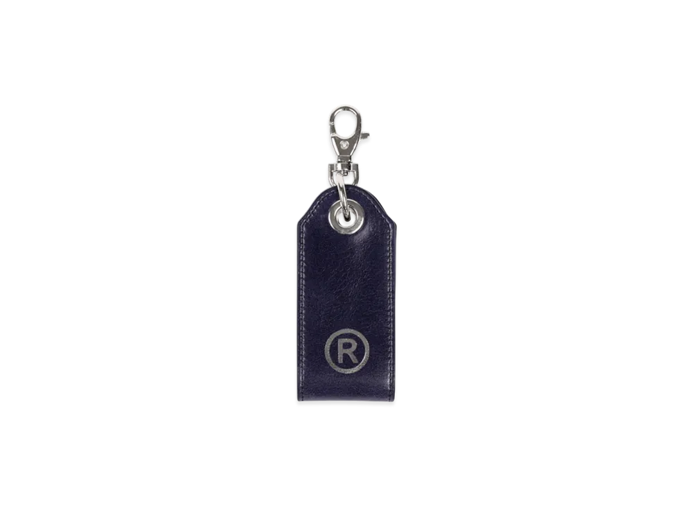 MARTINE ROSE Bottle Opener Leather "Dark Blue"