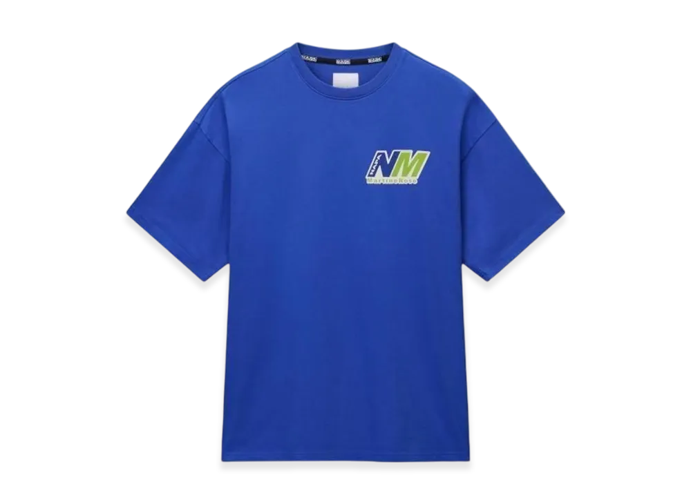 MARTINE ROSE x Napa Ocelot Jersey Shortsleeve T-Shirt "Blue"