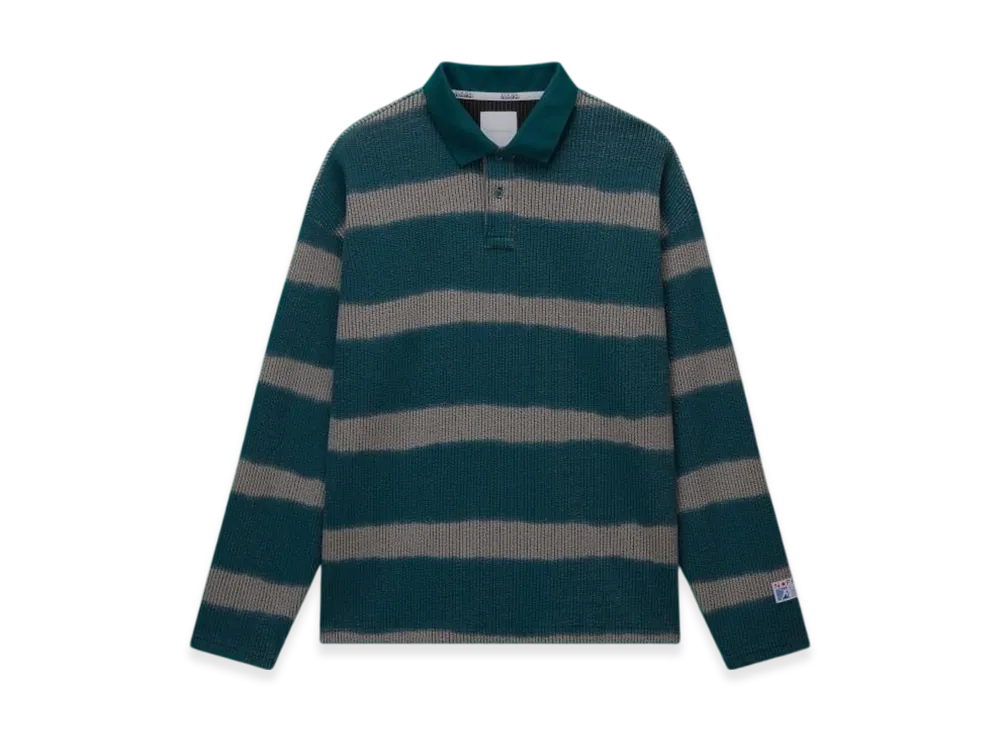 MARTINE ROSE x Napa Lion Long Sleeve Polo Shirt "Green"
