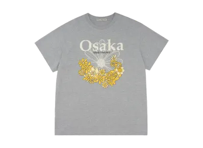 Mardi Mercredi Unisex Tshirt Flower Osaka New Blossom "Gray"