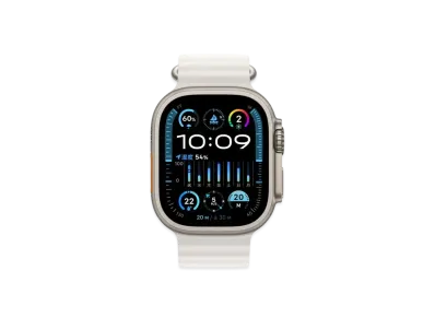 Apple Watch Ultra 2 (GPS + Cellular Model) 49mm Titaniumcase White Ocean Band "White" MREJ3J/A