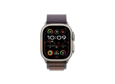 Apple Watch Ultra 2 (GPS + Cellular Model) 49mm Titaniumcase Indigo Alpine Loop S "Purple" MRER3J/A