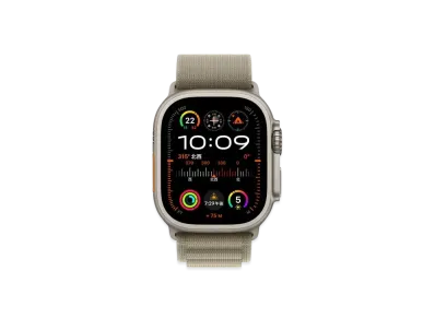Apple Watch Ultra 2 (GPS + Cellular Model) 49mm Titaniumcase Olive Alpine Loop M "Green" MREY3J/A