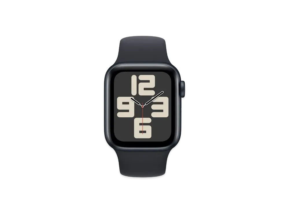 Apple Watch SE (GPS + Cellular Model) 40mm Midnight Aluminiumcase Midnight Sportsband (S/M) "Black" MRG73J/A