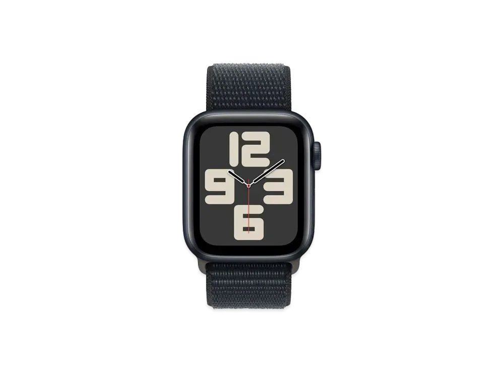 Apple Watch SE (GPS + Cellular Model) 40mm Midnight Aluminiumcase Midnight Sports Loop "Black" MRGE3J/A