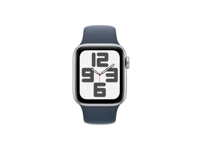 Apple Watch SE (GPS + Cellular Model) 40mm Silver Aluminiumcase Storm Blue Sportsband (S/M) "Blue" MRGJ3J/A