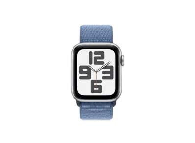 Apple Watch SE (GPS + Cellular Model) 40mm Silver Aluminiumcase Winter Blue Sports Loop "Blue" MRGQ3J/A