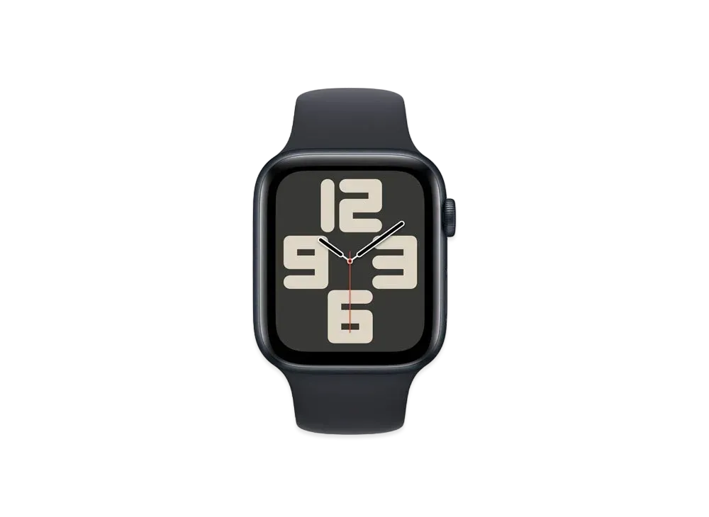 Apple Watch SE (GPS + Cellular Model) 44mm Midnight Aluminiumcase Midnight Sportsband (S/M) "Black" MRH53J/A