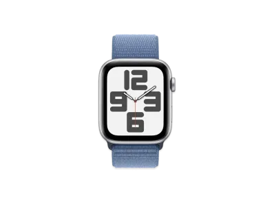 Apple Watch SE (GPS + Cellular Model) 44mm Silver Aluminiumcase Winter Blue Sports Loop "Blue" MRHM3J/A