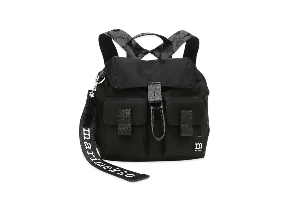 Marimekko Unikko Everything Backpack S "Solid Black"