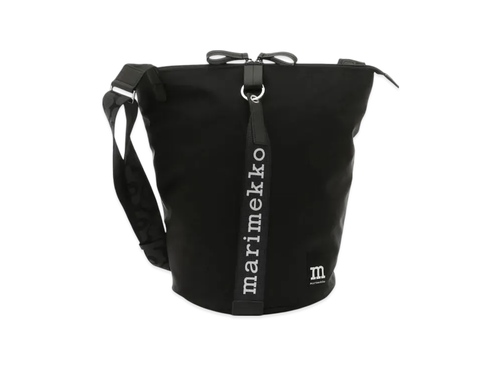 Marimekko Unikko All Day Bucket "Solid Black"